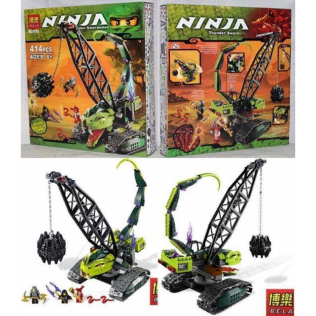 Lắp Ráp Bela 9761 Xe chuỳ bọ cạp Ninjago SS1