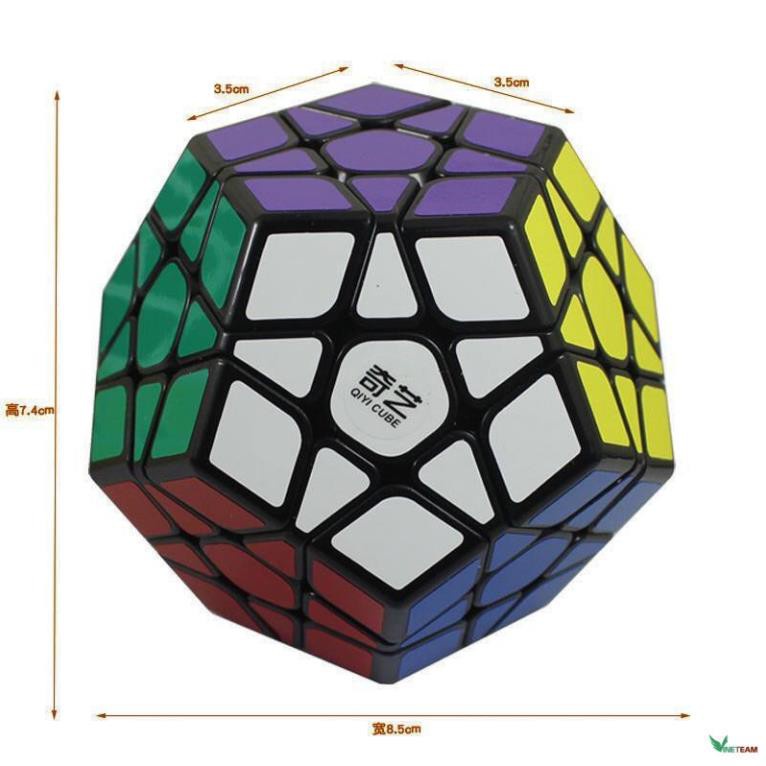 Rubik Biến Thể Megaminx - Rubik Biến Thể 12 Mặt Viền Đen Cao Cấp Nhập Khẩu -dc2537