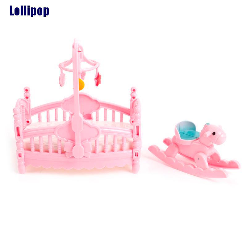 Giường ngủ/ Ngựa trang trí nhà búp bê cho bé gái