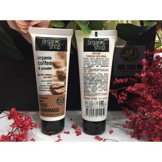 Tẩy da chết mặt Organic shop