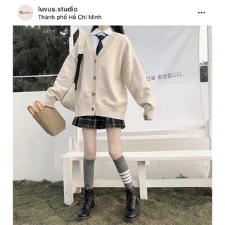 Basic cardigan ( Áo khoác cardigan trơn )