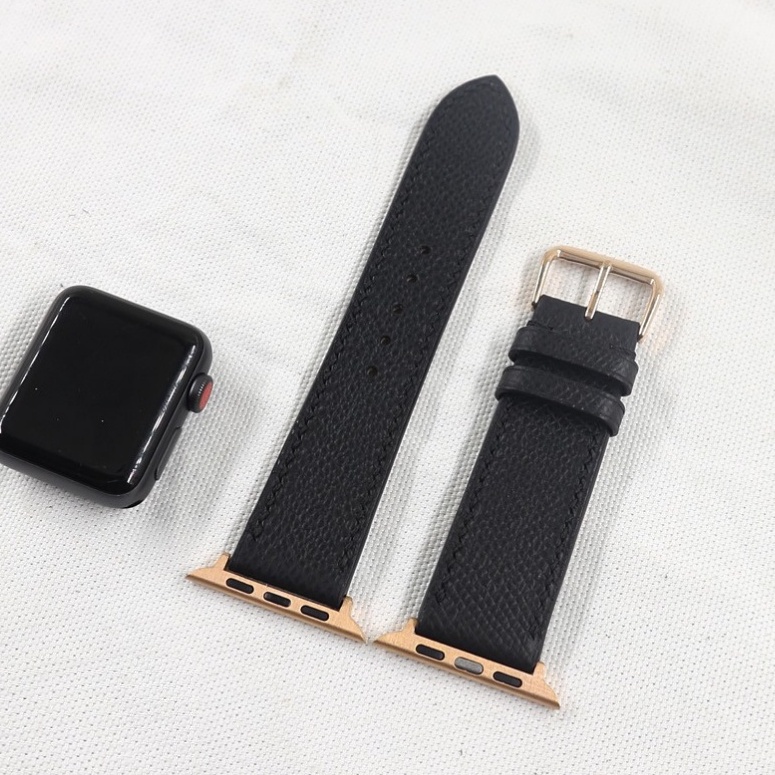 Dây Apple Watch Da Epsom Pháp Cao Cấp Handmade, Dành Cho Series 6 | 5 | 4 | 3 | 2 | 1 38mm 40mm 42mm 44mm