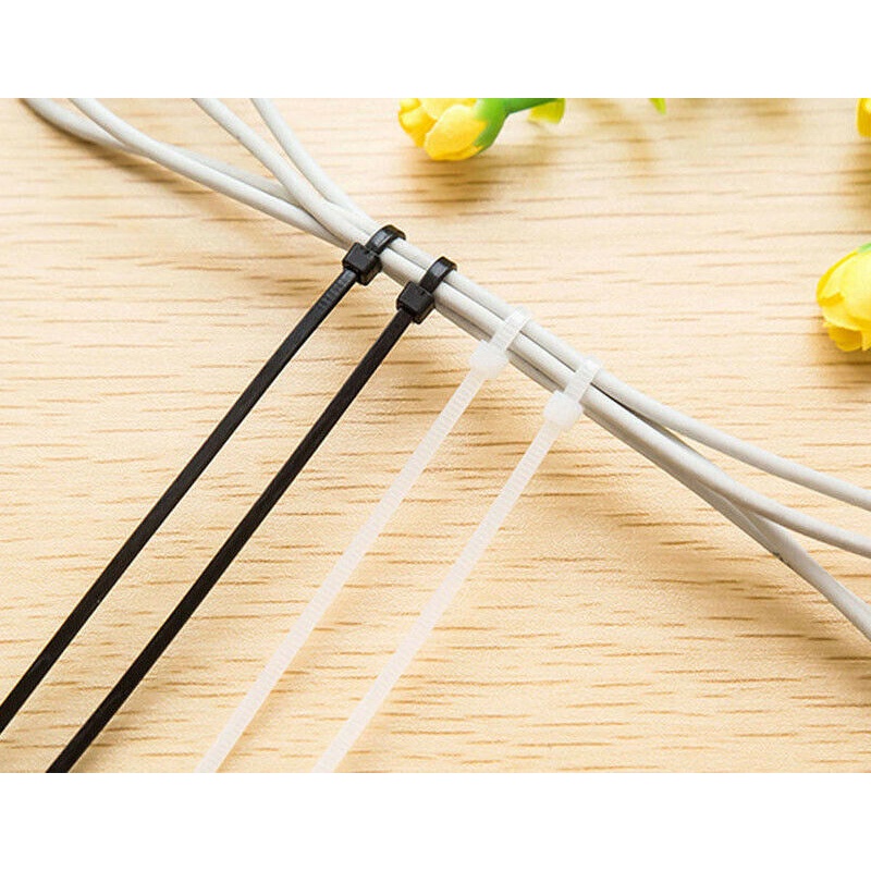 Set 100 Dây Rút Nhựa Nylon 10 / 15Cm Sắp Xếp Dây Cáp Gọn Gàng Tiện Dụng