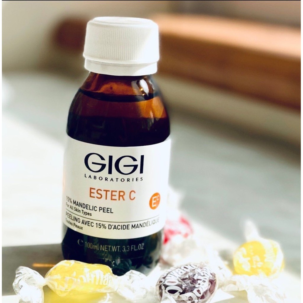 Tinh chất làm trăng đều màu trẻ hoá da gigi ester c 15% mandelic peel 10ML