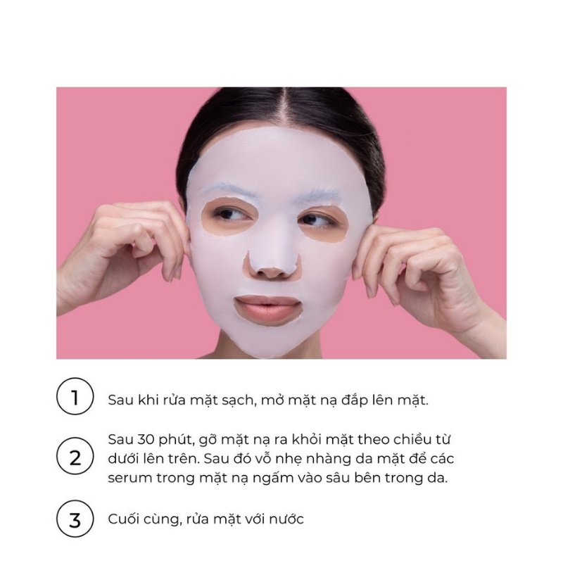 Mặt nạ giấy - Mask dưỡng trắng da dưỡng ẩm chiết xuất từ thiên nhiên 3W CLINIC Hàn Quốc 23ml