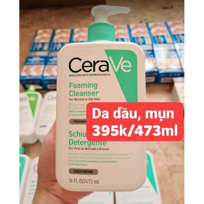 Sữa rửa mặt Cerave bản Pháp - BILL NGA