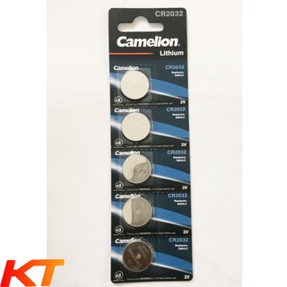 Pin CR2032 3v camelion lithium, pin cmos (vỉ 5 viên)