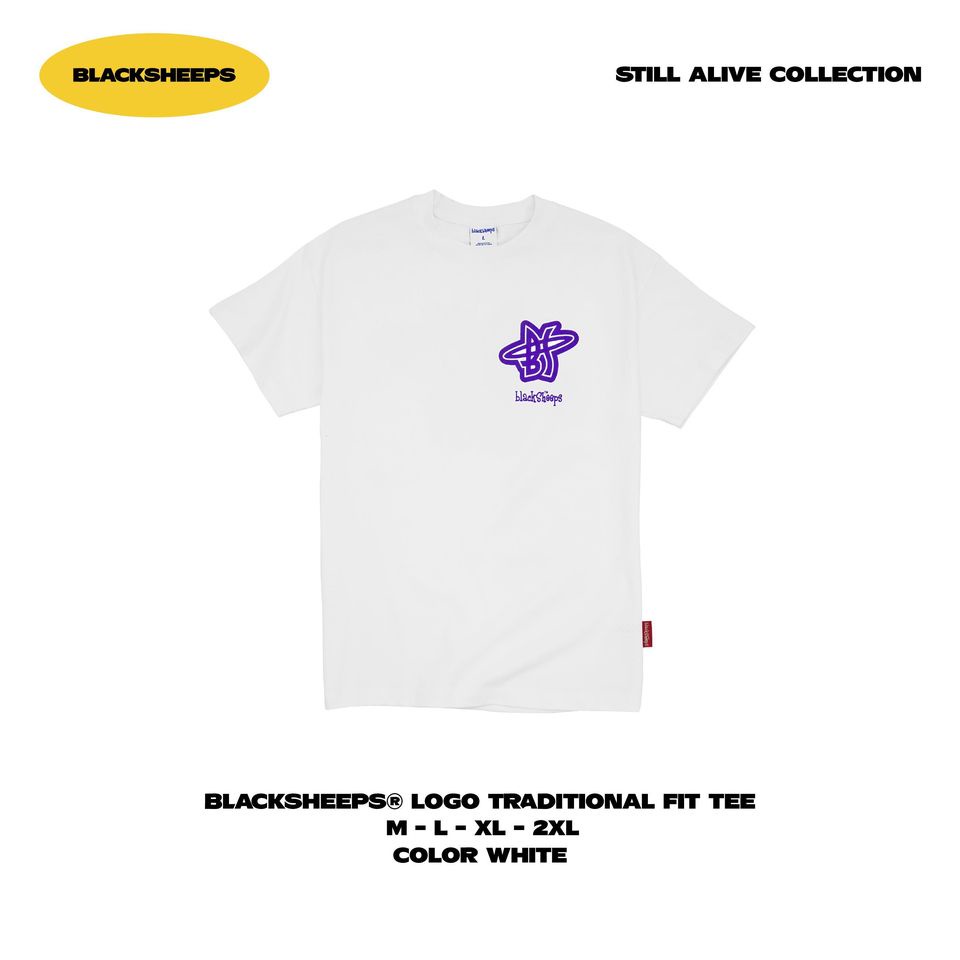 Áo thun tay ngắn BLACKSHEEPS màu trắng aka Traditional Fit Tee - WHITE