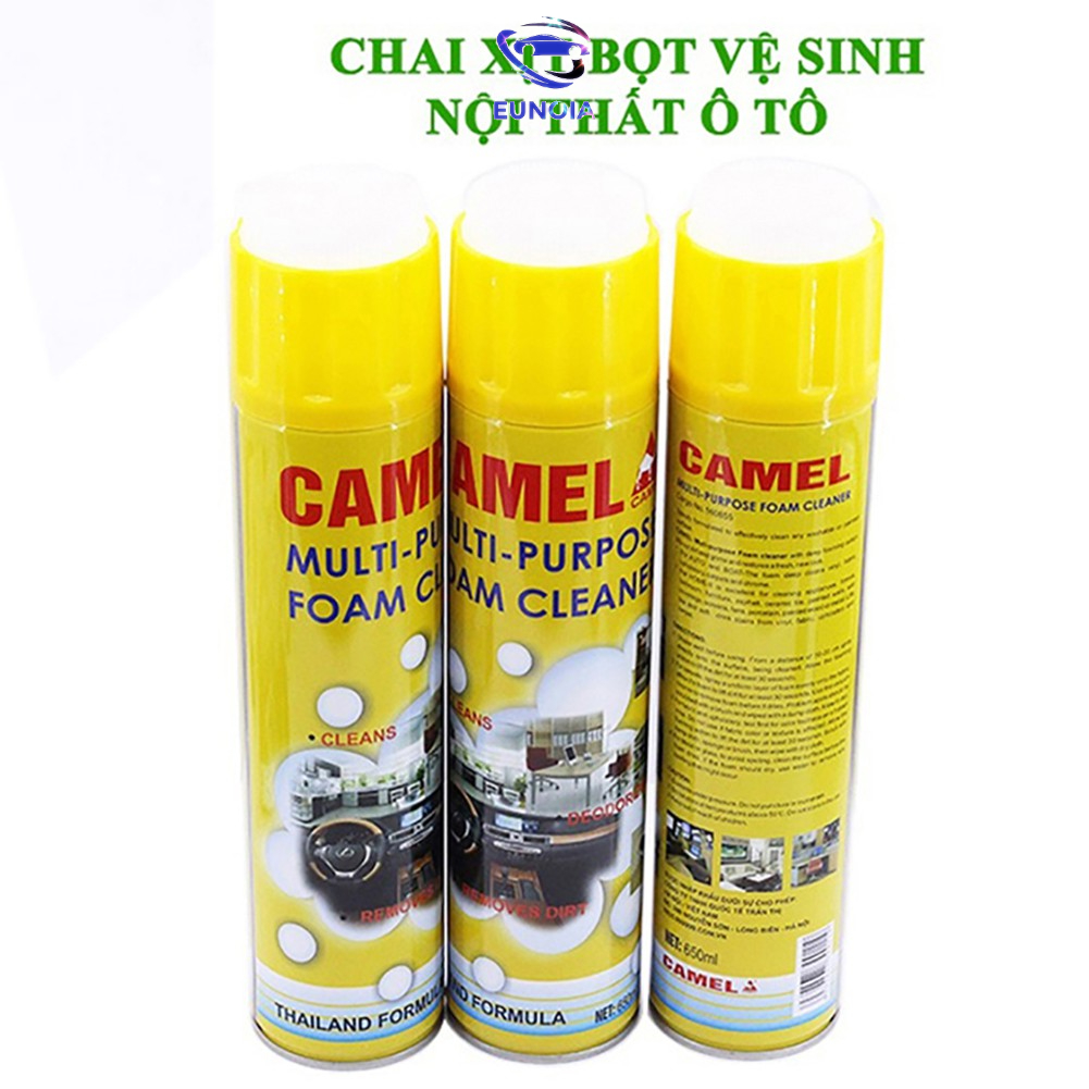 Xịt tẩy, vệ sinh nội thất ô tô Foam Cleaner hàng chuẩn xịn Thái