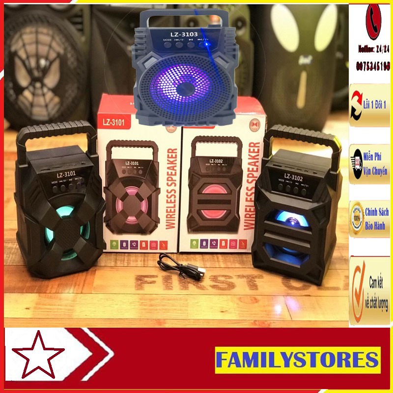 Loa bluetooth mini LZ 3101Hàng Hótxách tay nhỏ gọn nghe nhạc cực đã âm thanh lớn LZ-3101,LZ-3102,LZ-3103
