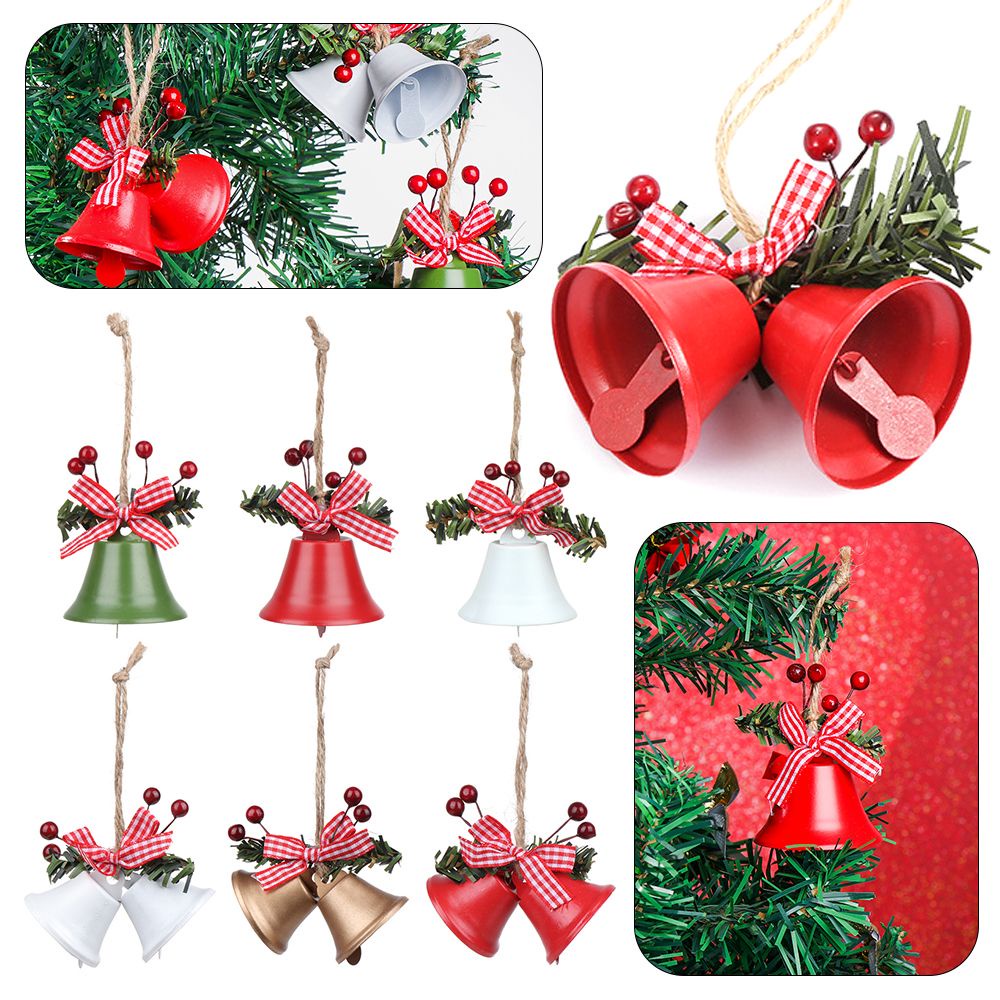 Chuông Kim Loại Nhiều Màu Sắc Treo Trang Trí Cây Thông Giáng Sinh Diy