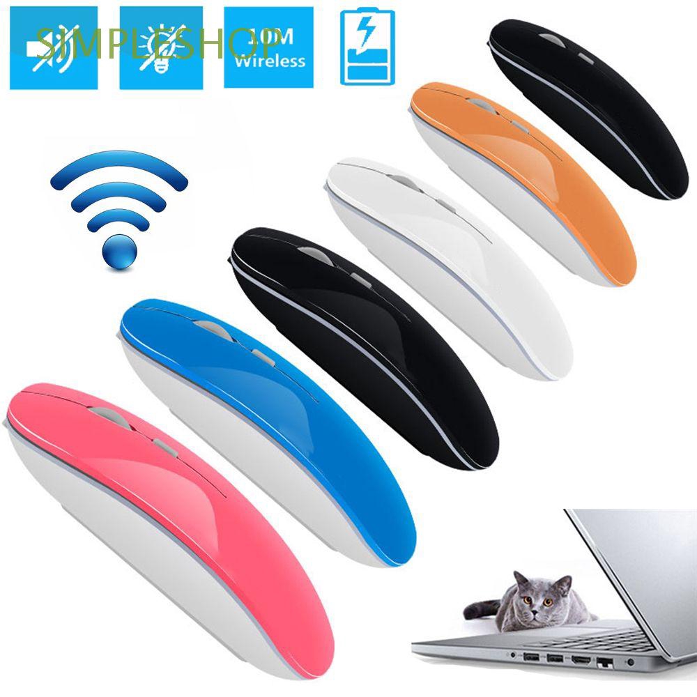 SIMPLESHOP 2.4GHz Mute Work Long Super Slim Silent Button Ultra Thin Wireless Mouse  For Computer PC Tablet