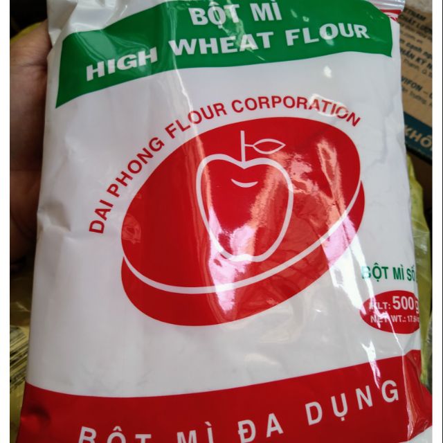 (Date mới) Bột mì đa dụng số 8 hiệu Táo Đỏ gói 500g