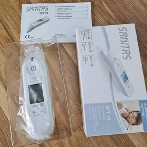 Nhiệt Kế Điện Tử SANITAS SFT 79 Đo Thân Nhiệt Cho Gia Đình Và Công Ty Đa Chức Năng