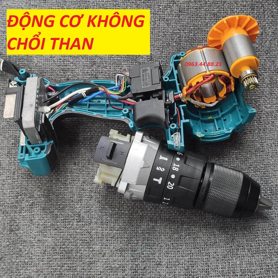 Thân Máy Khoan Pin MAKTIA không chổi than 3 Chức Năng , đầu kẹp auto lock 13mm