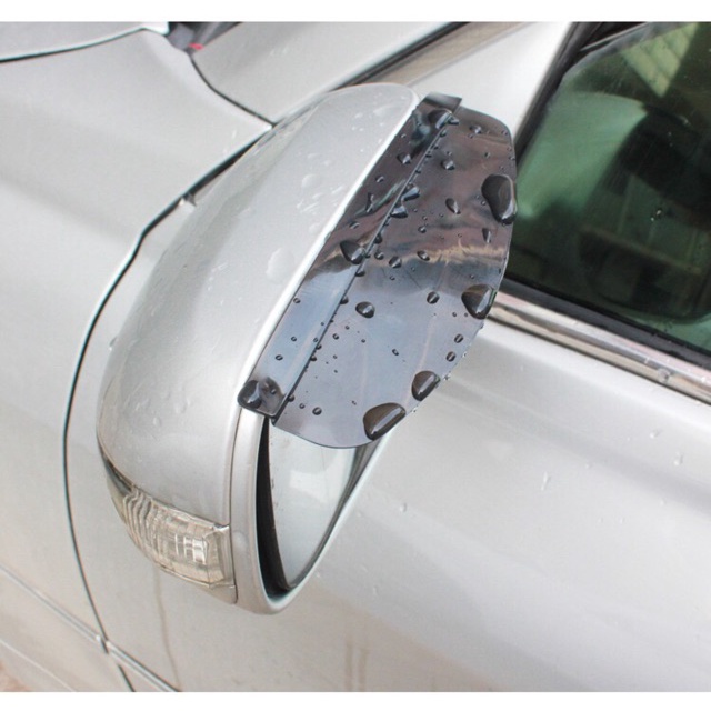 Miếng Dán Kính Chiếu Hậu Bằng PVC In Họa Tiết Sợi Carbon Chống Nước Mưa Tiện Dụng Cho Xe Hơi