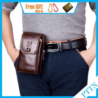 [PTTN] Túi đeo hông, túi đeo thắt lưng DA BÒ THẬT có dây để đeo chéo - Bullcaptain VN