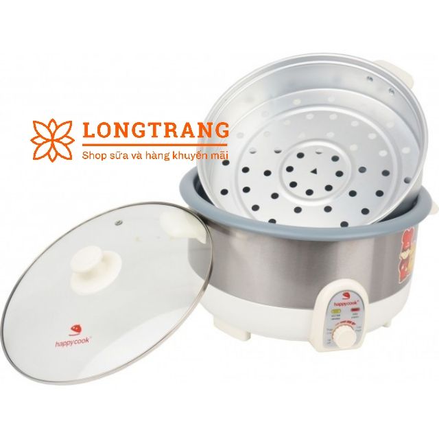 Nồi lẩu đa năng có xửng hấp HappyCook 3,5lít