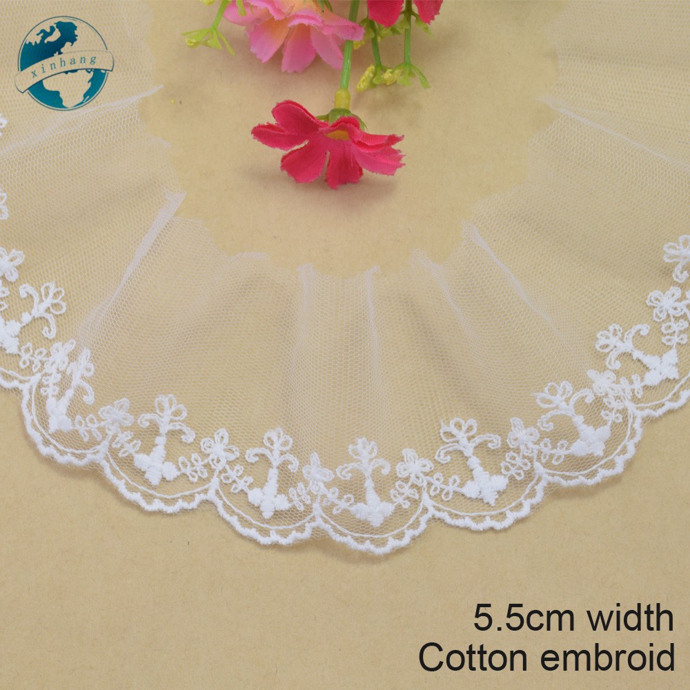 Dải Dây Ren Hoa Xinh Xắn 5.5cm