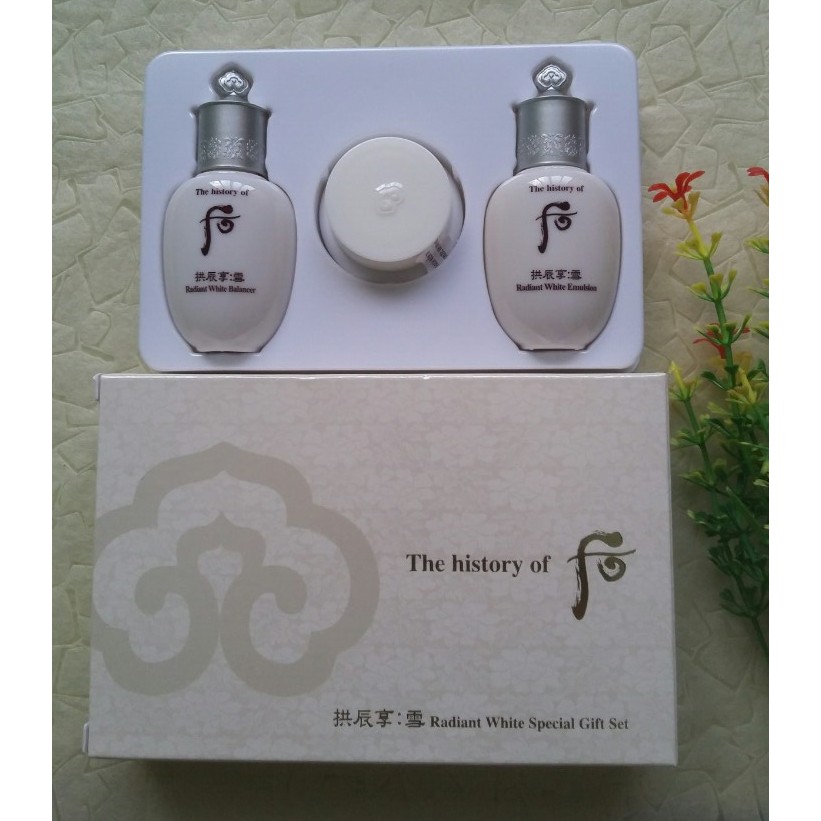 Set dưỡng trắng da & mờ nám 3 món dòng Whoo hàng công ty có tem
