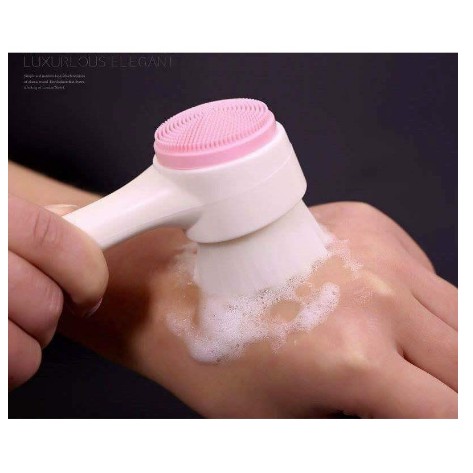 Cây Cọ Rửa Mặt Silicon 2 Đầu Massage Chuyên Dụng Rửa Sạch | BigBuy360 - bigbuy360.vn