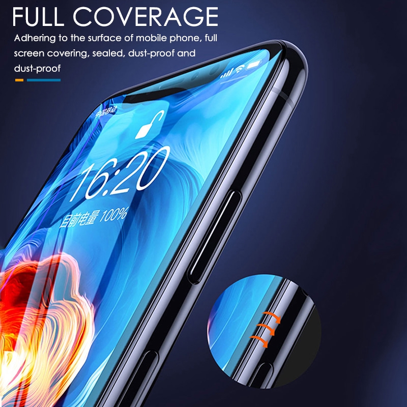 Kính Cường Lực 9D HD Bảo Vệ Toàn Màn Hình Cho iPhone 11 Pro XS MAX XR X 10 SE 7 8 6s Plus