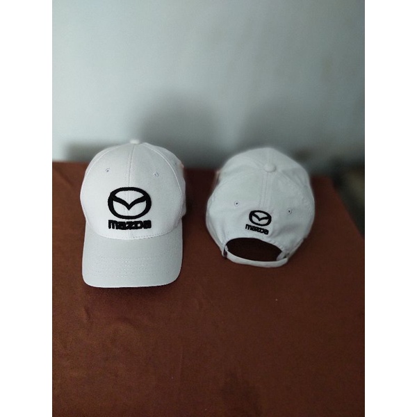 Mũ Lưỡi Trai Đen,Nón Lưỡi Trai Trắng ,Mũ  Kết Nam Nữ Đẹp, Thêu Logo Mazda Kiểu Dáng Thể Thao