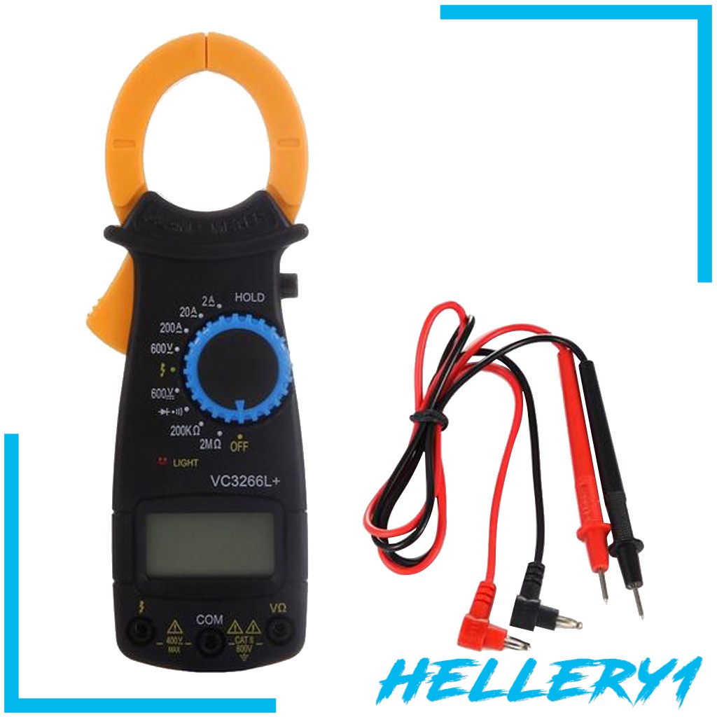 [Hellery1] Kẹp Vạn Năng Kế Kỹ Thuật Số AC DC Đo Điện Áp Ampe Kế Ampe Kế
