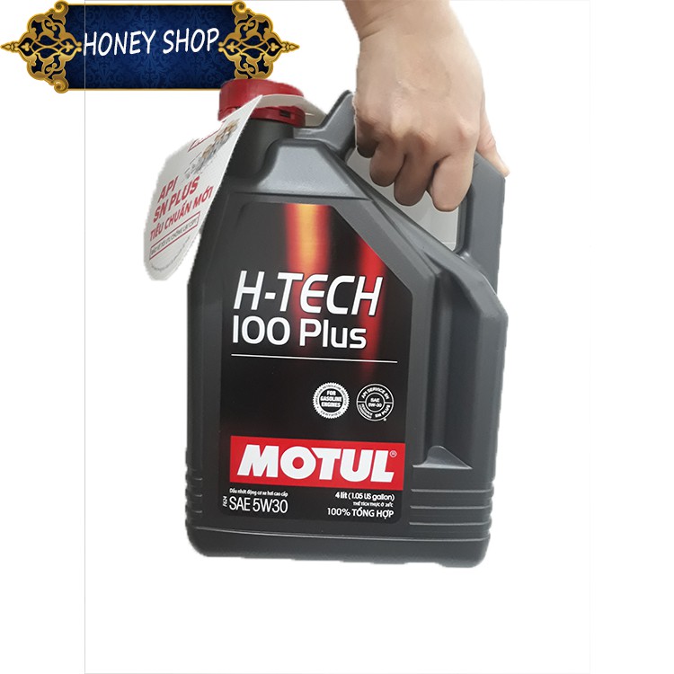 (Mẫu mới) Dầu nhớt Oto Motul Htech 100 Plus 4L