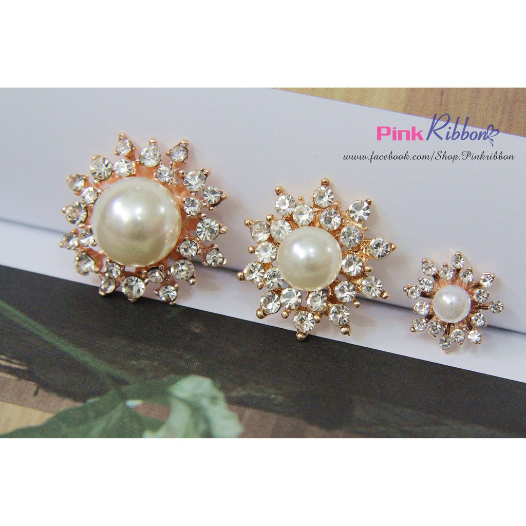 Charm mặt trời đính đá và trai các size