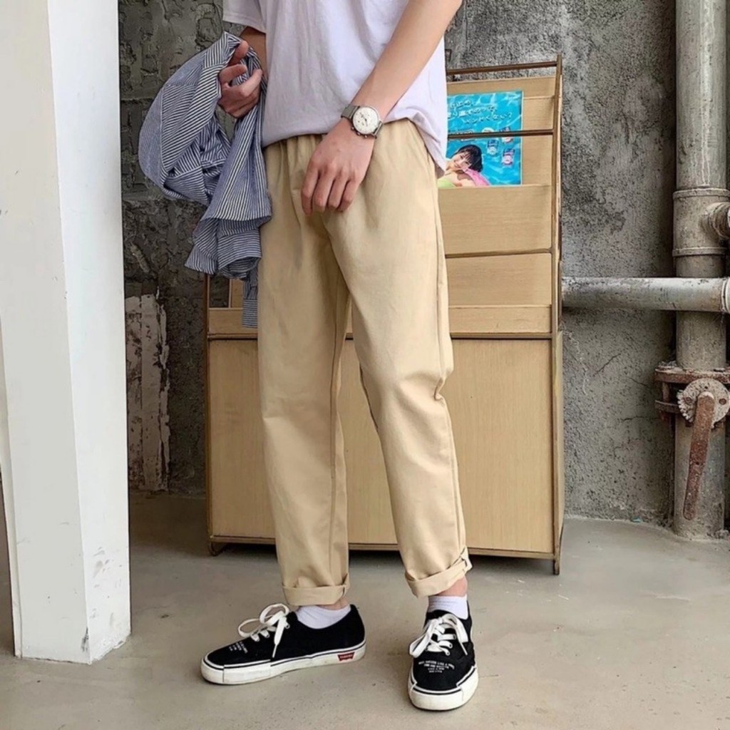 QUẦN JEAN BAGGY KAKI DÁNG ỐNG SUÔNG NAM NỮ CAO CẤP HOÀNG BROTHER FASHION QBG1