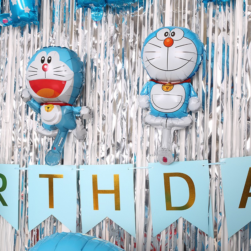 Bộ phụ kiện trang trí tiệc sinh nhật chủ đề DOREAMON