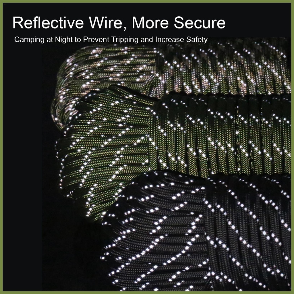 Dây Dù Sinh Tồn Màu Phản Quang Lõi 10 Sợi Dày Dặn Đa Năng