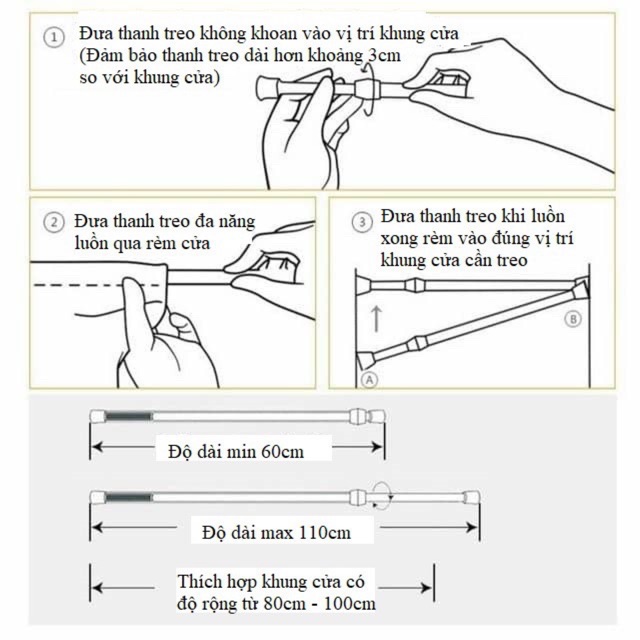 Rèm cửa IN HOA kiểu Nhật loại 2 MẢNH (Đã bao gồm thanh treo rèm)