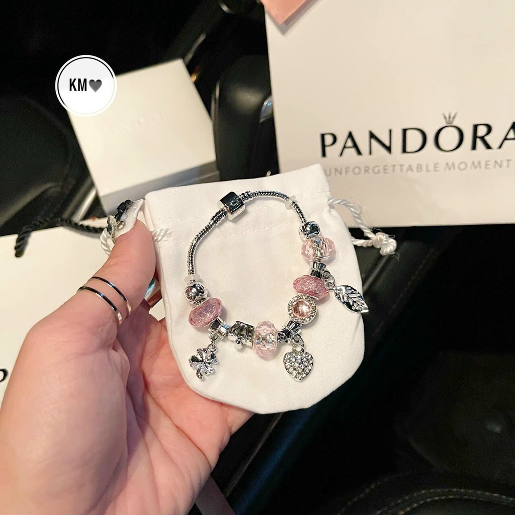 Vòng tay PANDORA Charm pha lê nhiều màu đẹp sang chảnh