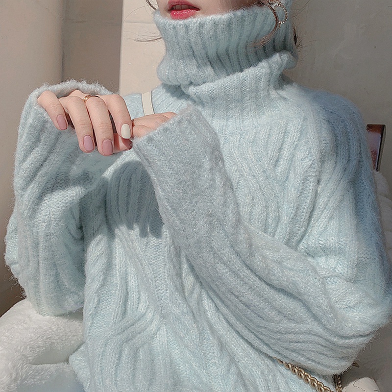 Áo Sweater cổ lọ chất liệu mềm mại thời trang trẻ trung