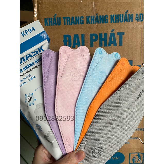 Khẩu trang KF94 phong cách HÀN QUỐC 4D kháng khuẩn Đại Phát
