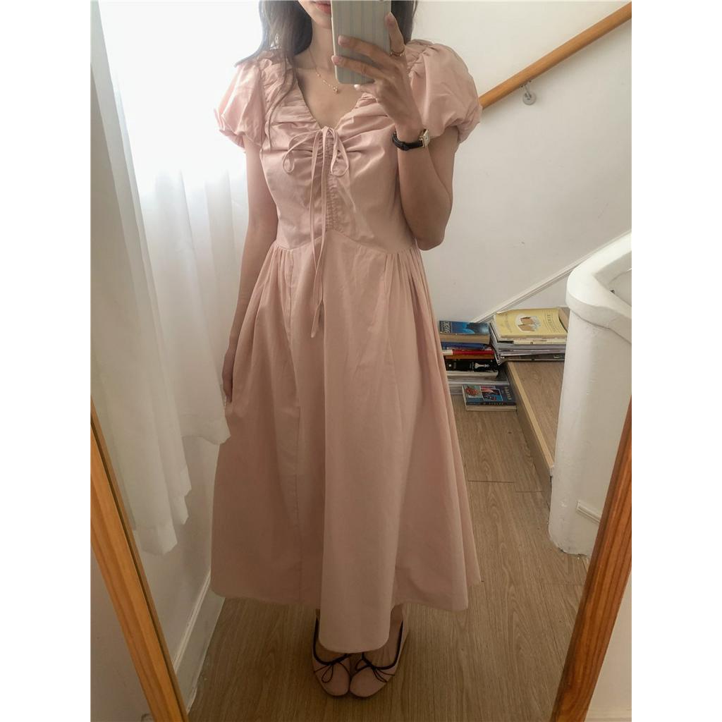Đầm Cổ Chữ V Dáng Ôm Phong Cách Thời Trang Pháp Kiểu Mới 63850