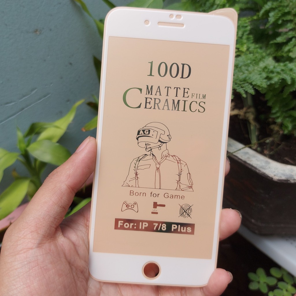 [Hàng Mới] Miếng Dán Màn Hình IPhone Nhám Film CERAMICS 100D Dẻo Full Màn (Chơi Game, Chống Vân Tay) [Tomax Shop]