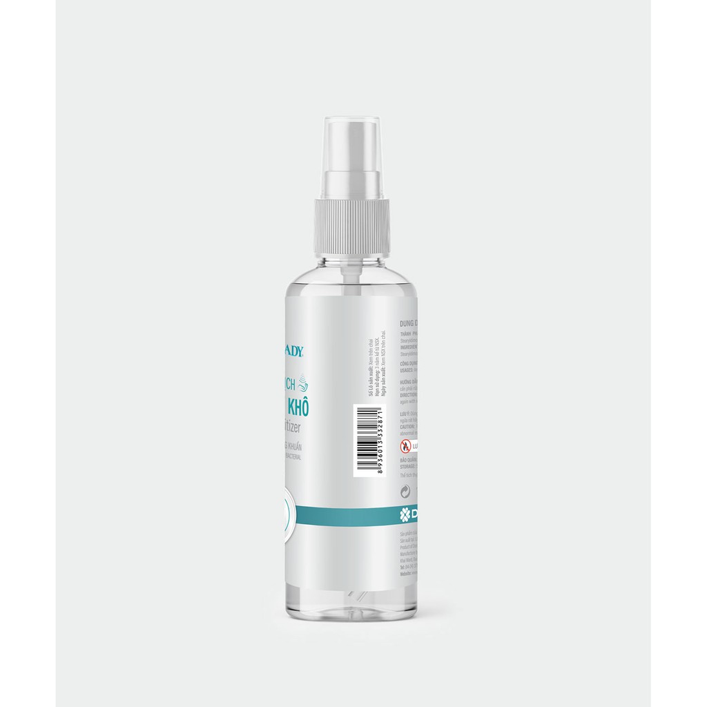 [Mã LT50 giảm 50k đơn 250k] Dung dịch rửa tay khô Luck Lady 100ml dạng xịt, kháng khuẩn | BigBuy360 - bigbuy360.vn