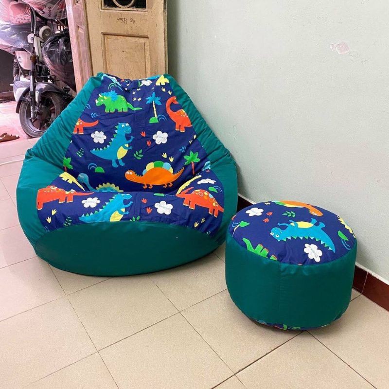 Đôn ghế lười hạt xốp , đôn gác chân ruột là hạt xốp.