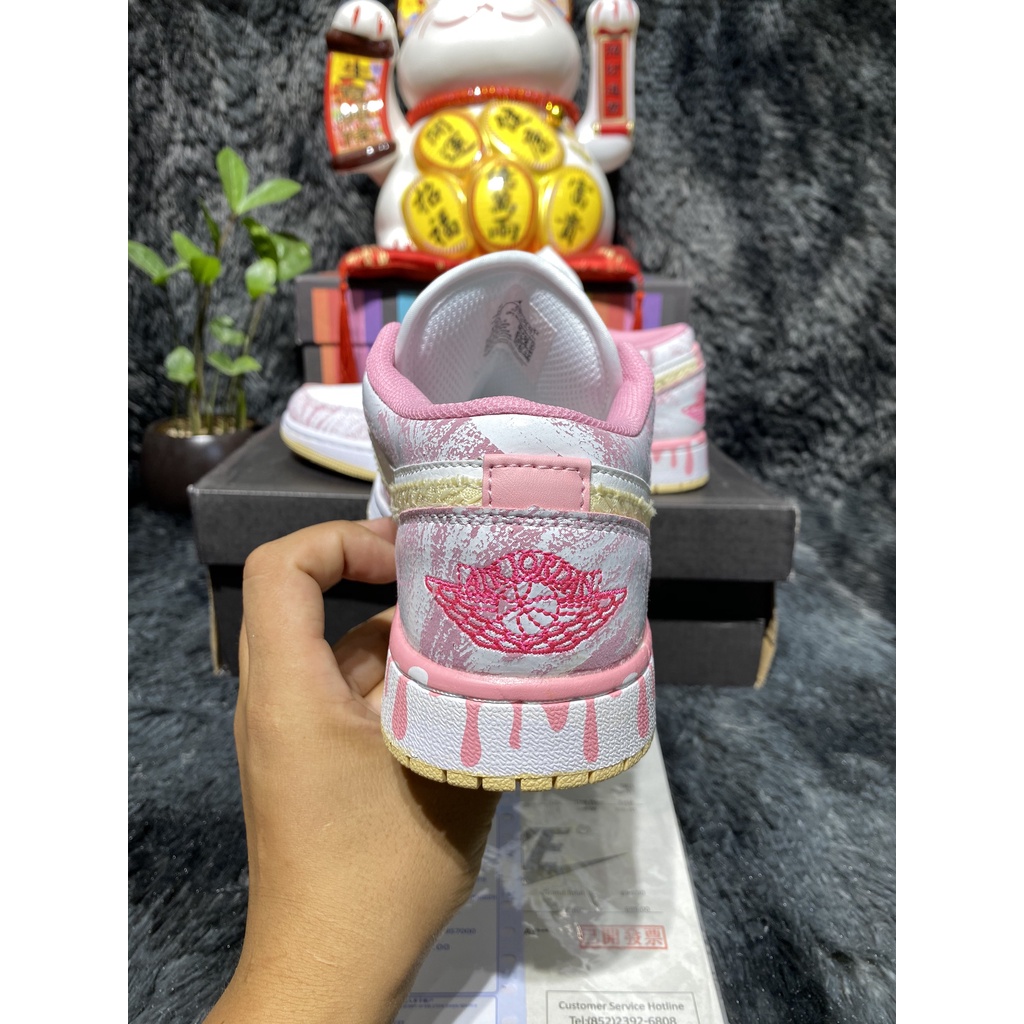 [FullBox+Ảnh Thật] Giày Sneaker Jordan hồng trắng siêu xinh hàng 11 trung