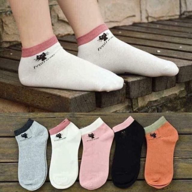 Sỉ 10 đôi tất mèo cổ ngắn