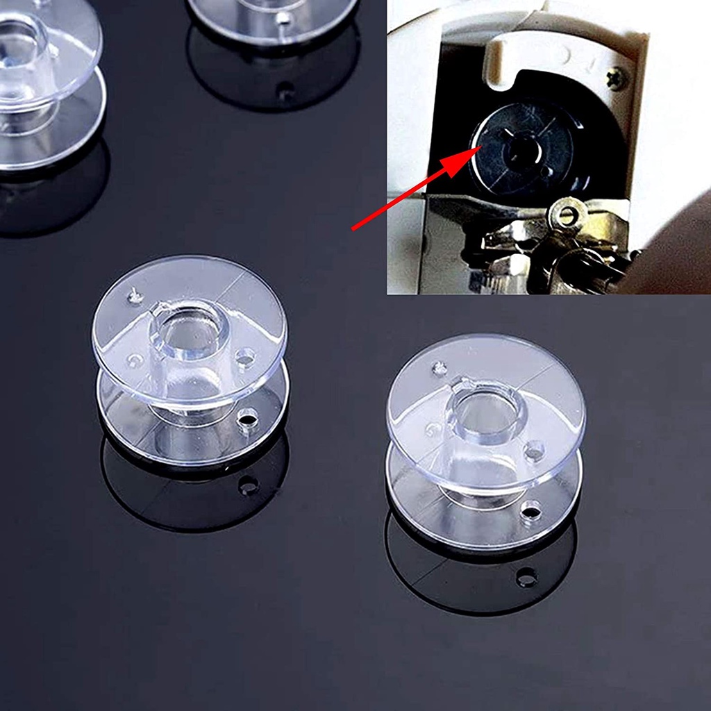 Hộp 25 Suốt Chỉ Bằng Nhựa Trong Suốt Kèm Hộp Đựng