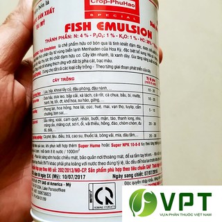 Phân cá Phú Hào Fish Emulsion USA chai 500ml