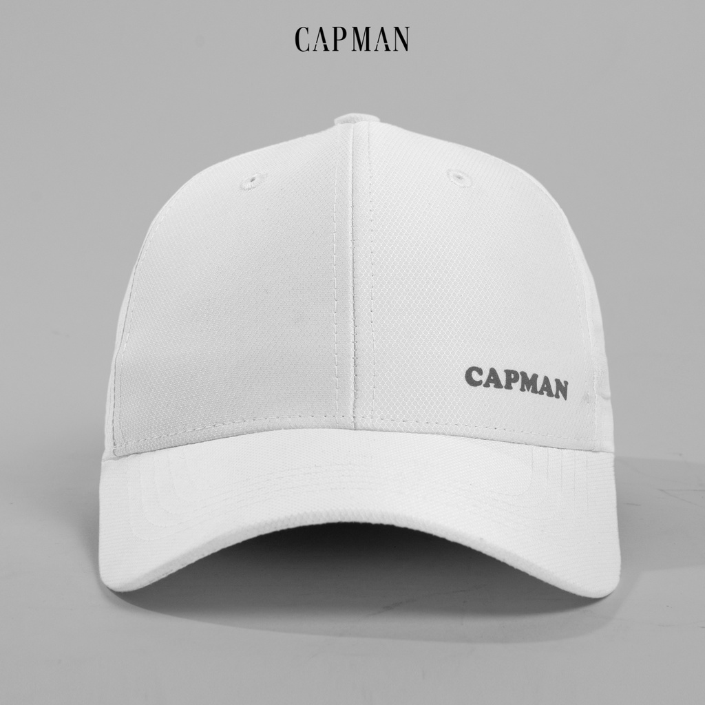 Mũ lưỡi trai CAPMAN dáng thể thao ôm đầu vải thun mè thoáng mát CM47