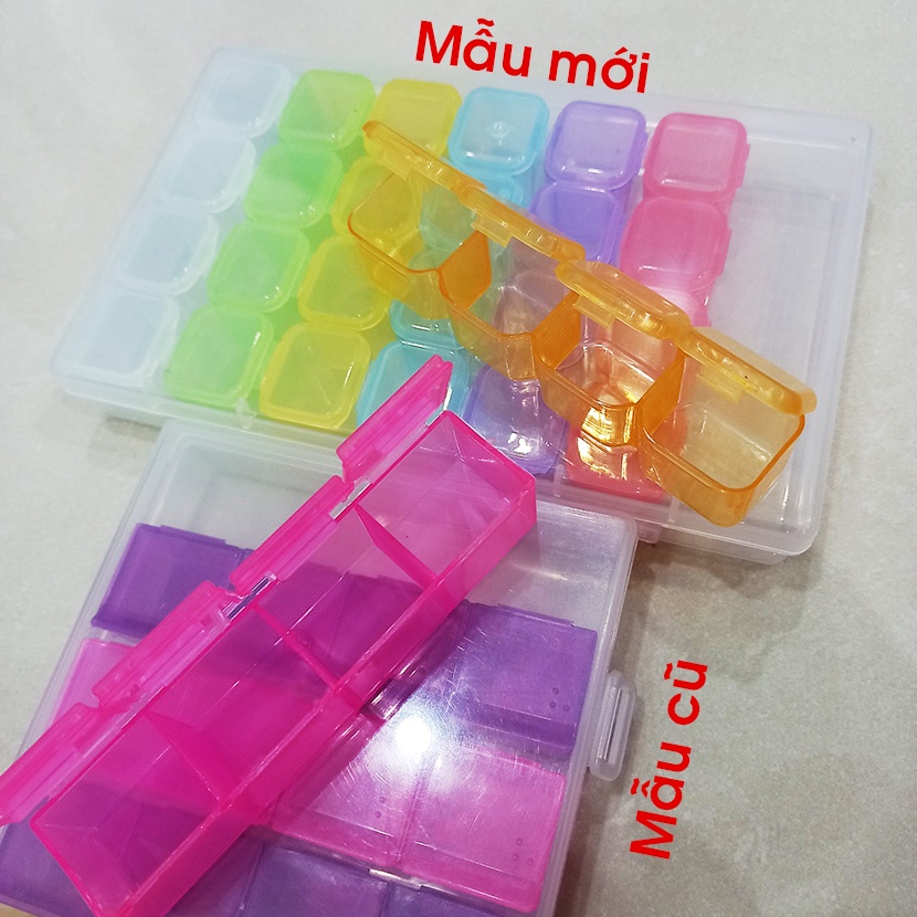 Hộp đựng thuốc chia thuốc nhắc uống thuốc 7 ngày 4 buổi