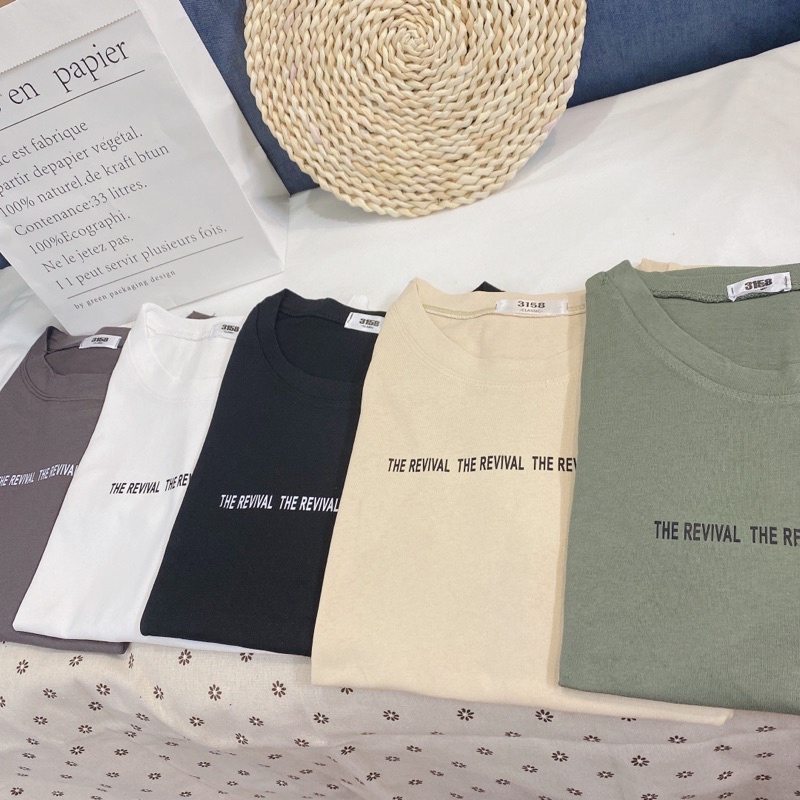 Áo phông 3158, áo thun studio1996 form rộng chất cotton in hình VAL