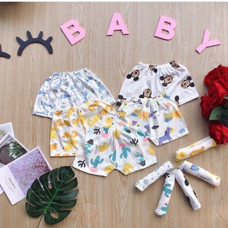 Quần chục đùi cotton giấy siêu mát cho bé trai/gái Q181, Unchi Store