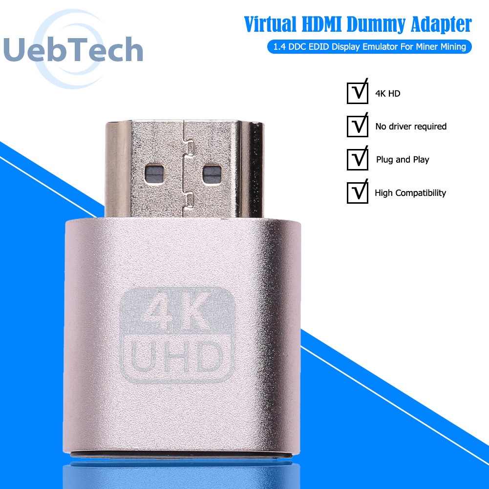 Thiết bị giả lập HDMI không đầu DDC EDID chuyên dụng cho Bitcoin Mining